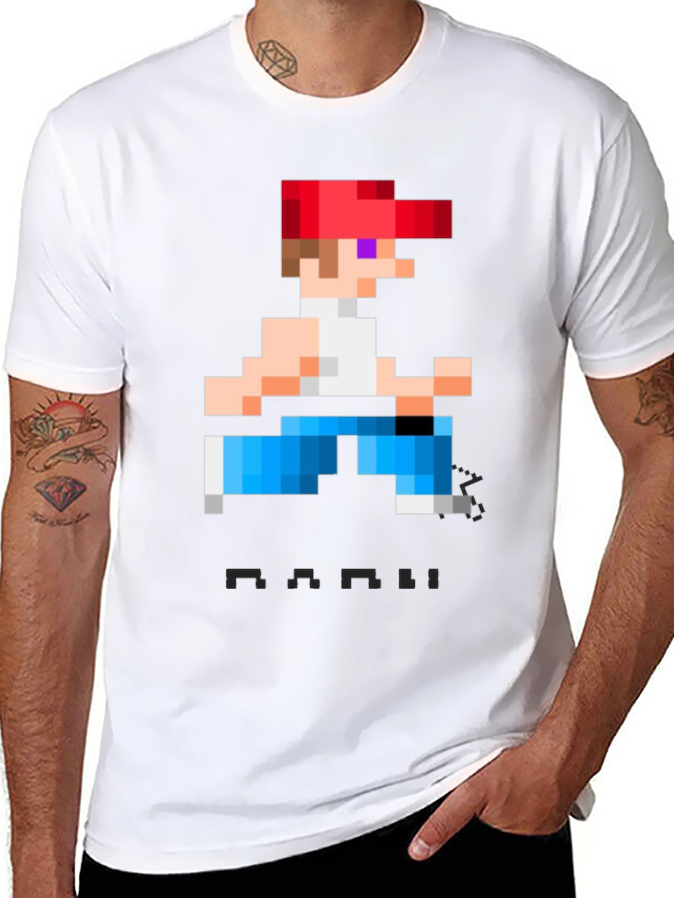 Retro Pixel Game T-Shirt - Cool Graphic Tee