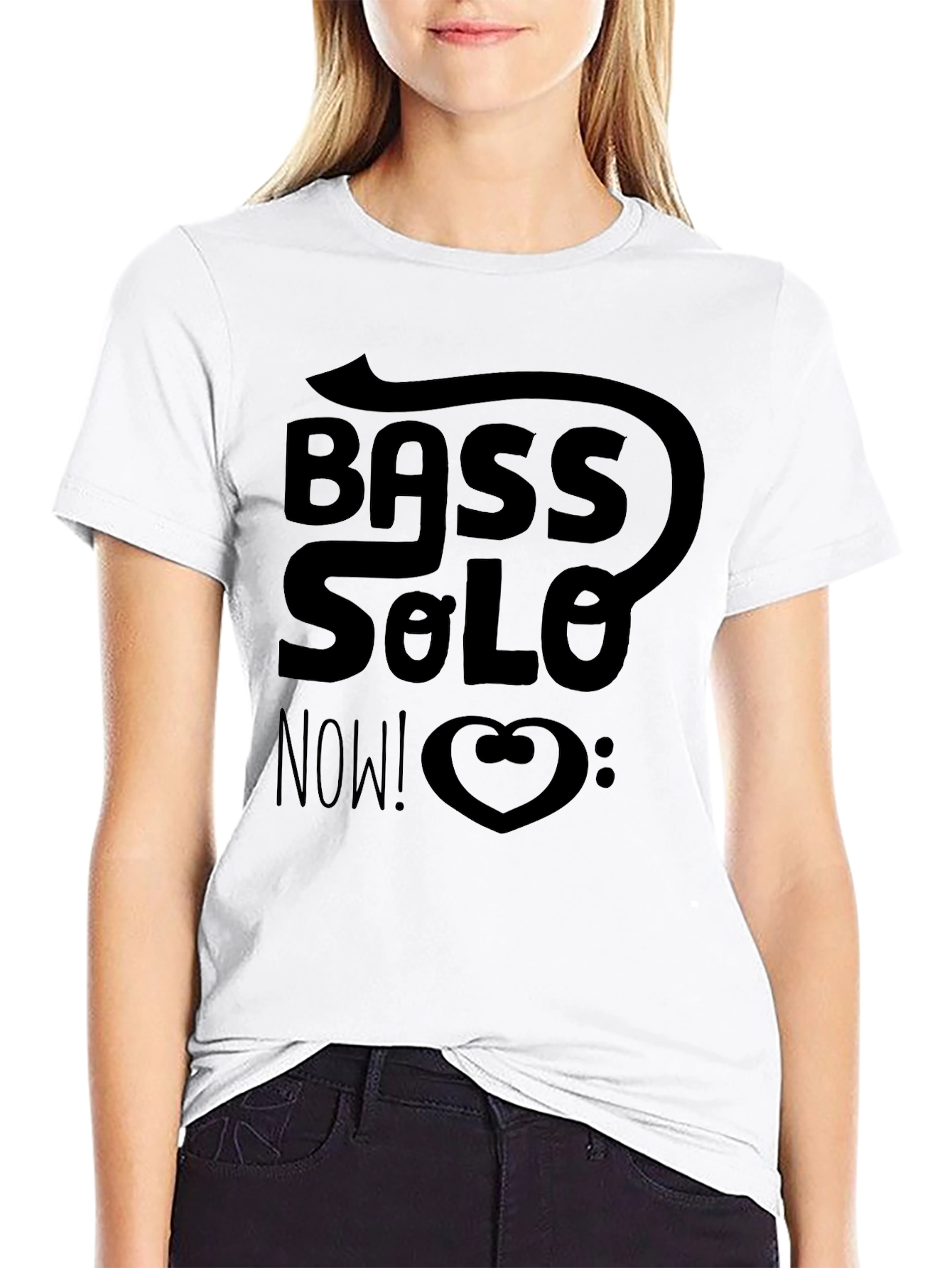 Bass Solo Now! Graphic T-Shirt - Stylish Musician Tee