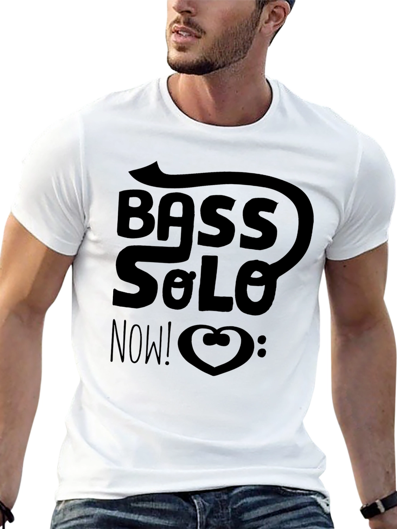 Bass Solo Now! Graphic T-Shirt - Stylish Musician Tee