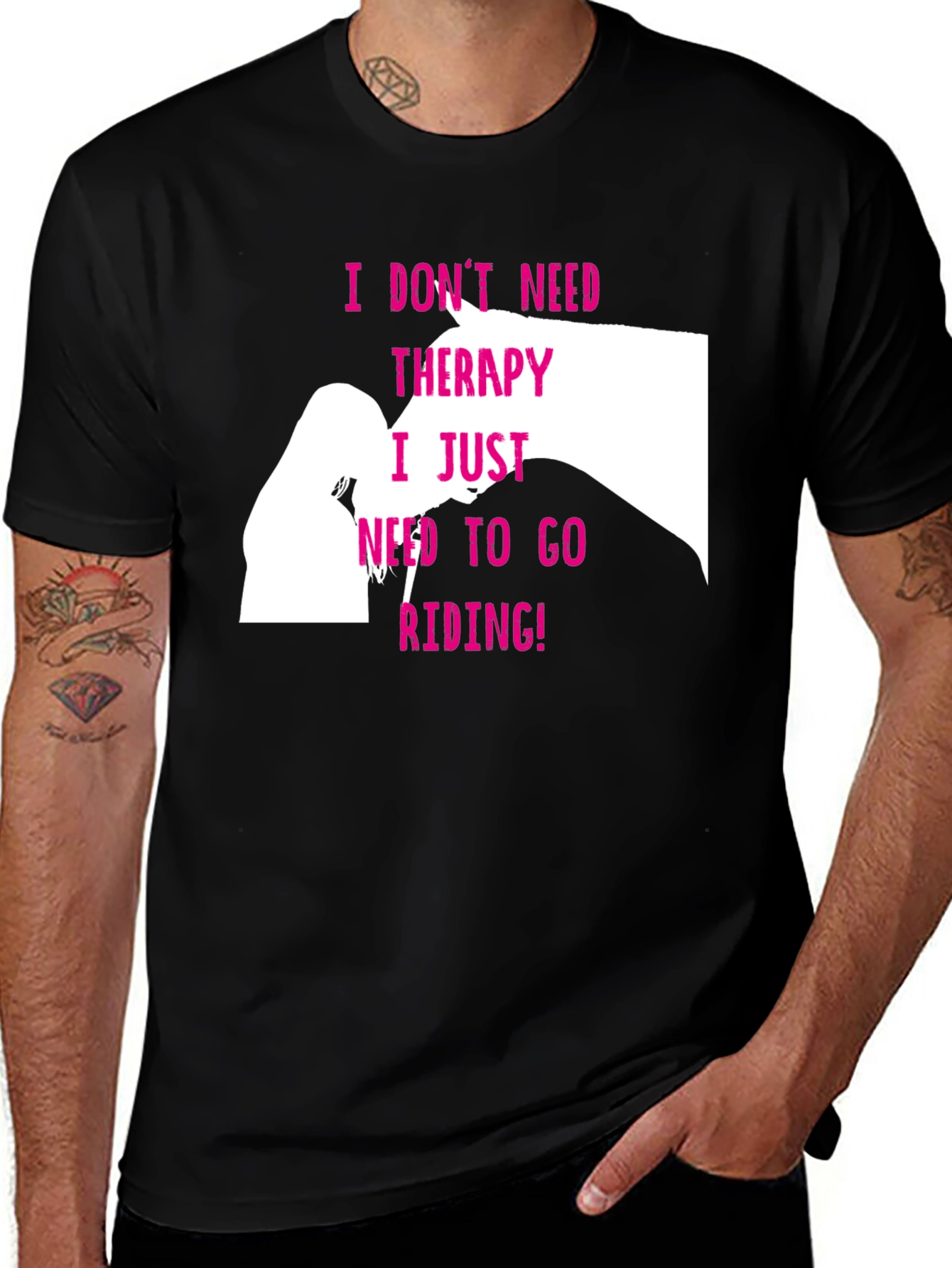 Horse Therapy T-Shirt - Riding is My Therapy