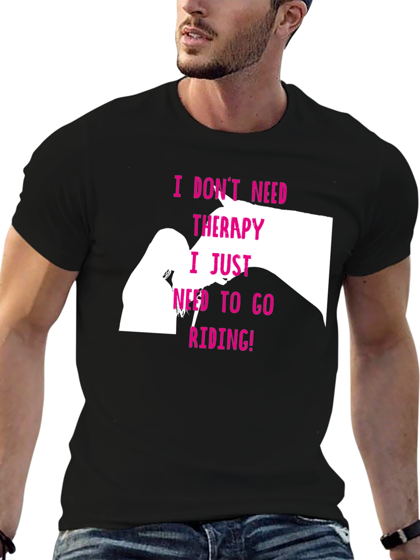 Horse Therapy T-Shirt - Riding is My Therapy