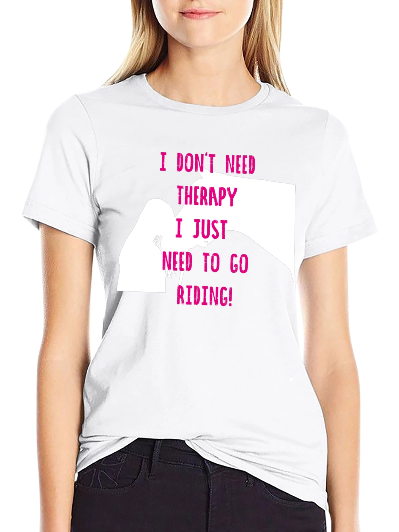 Horse Therapy T-Shirt - Riding is My Therapy