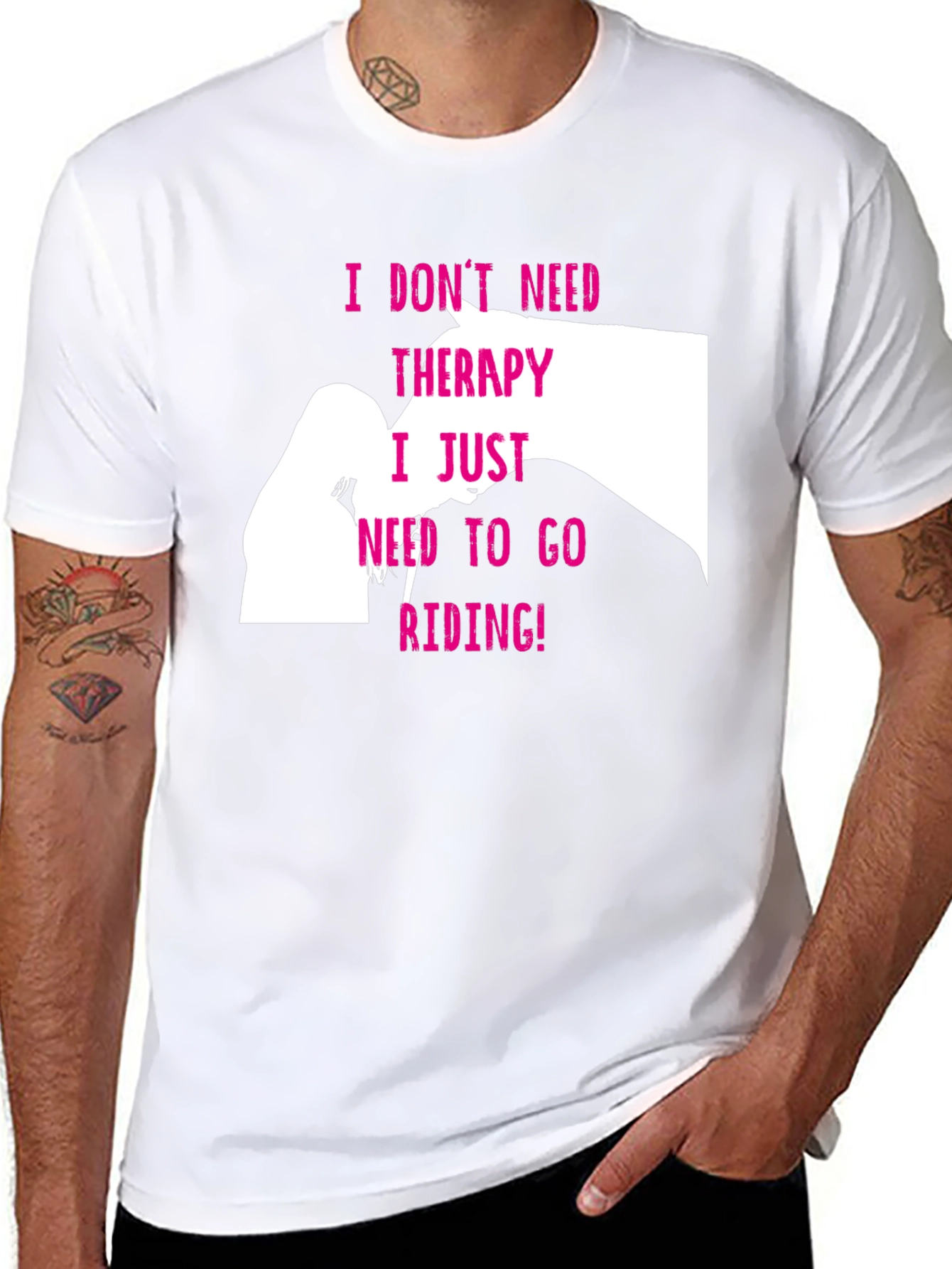 Horse Therapy T-Shirt - Riding is My Therapy