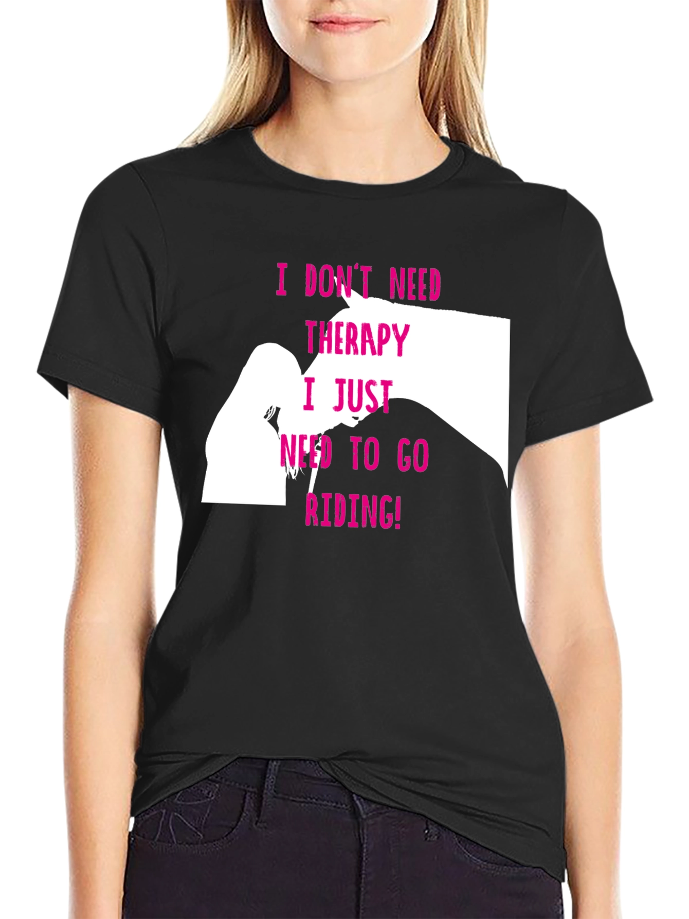 Horse Therapy T-Shirt - Riding is My Therapy