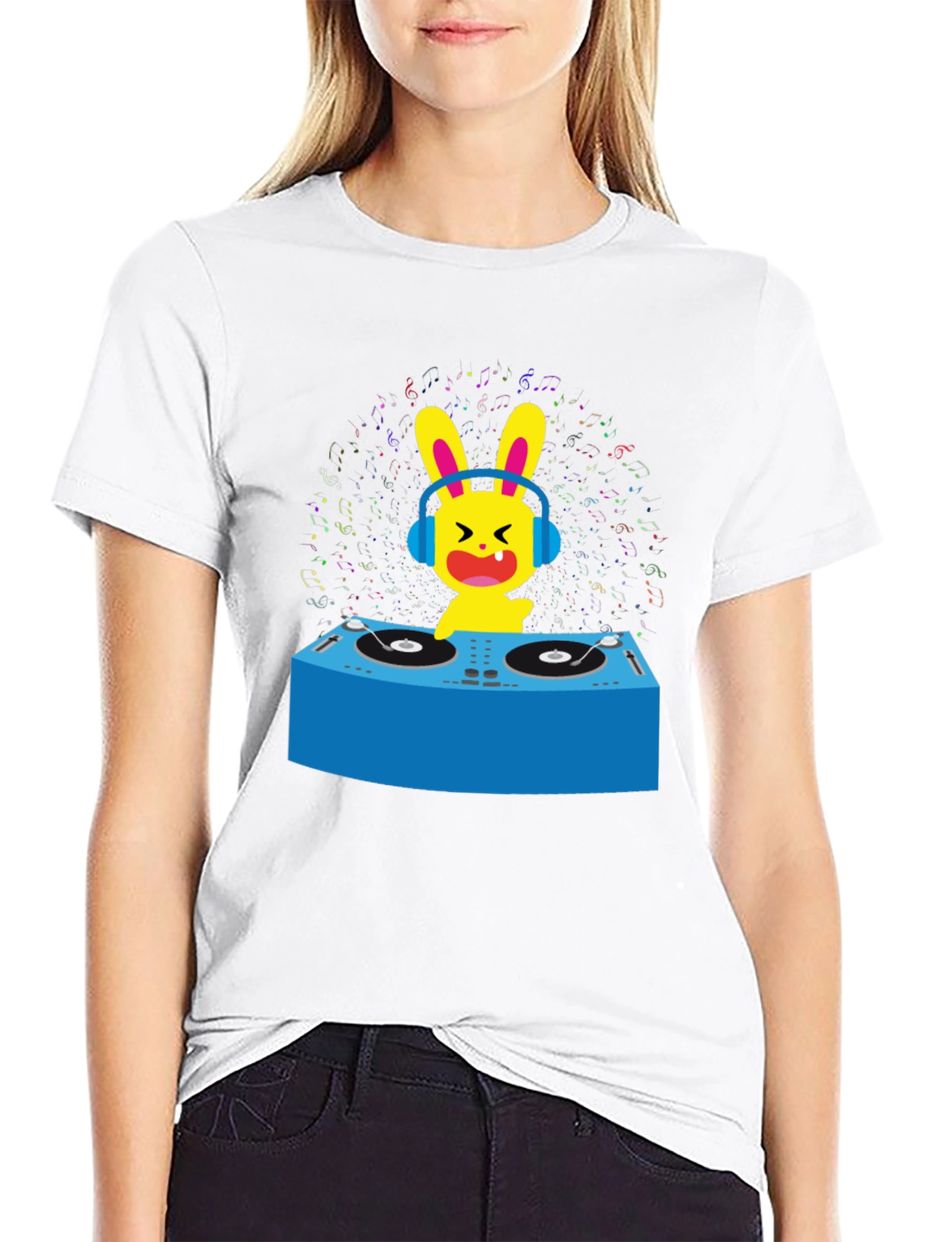 DJ Bunny Graphic T-Shirt