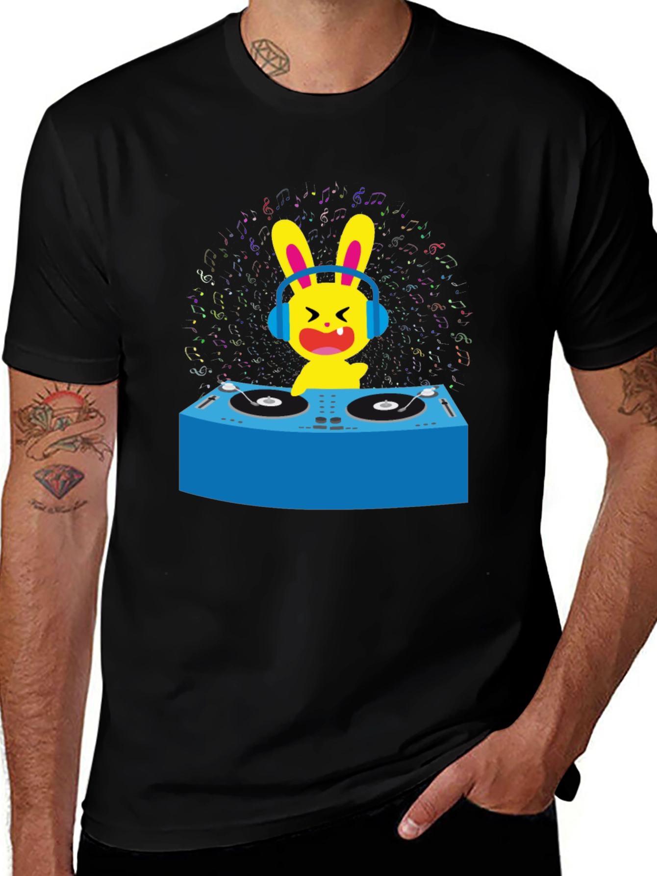 DJ Bunny Graphic T-Shirt
