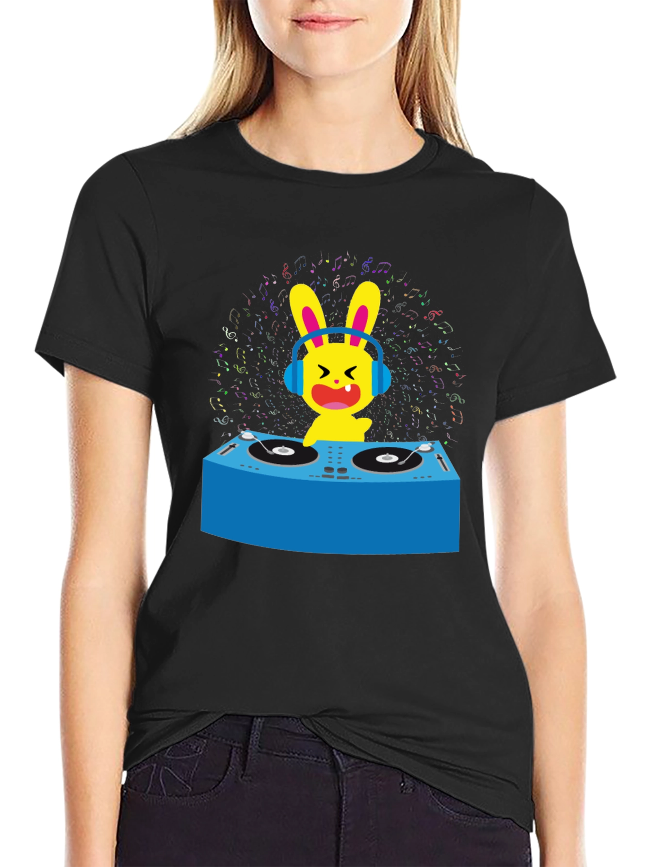 DJ Bunny Graphic T-Shirt