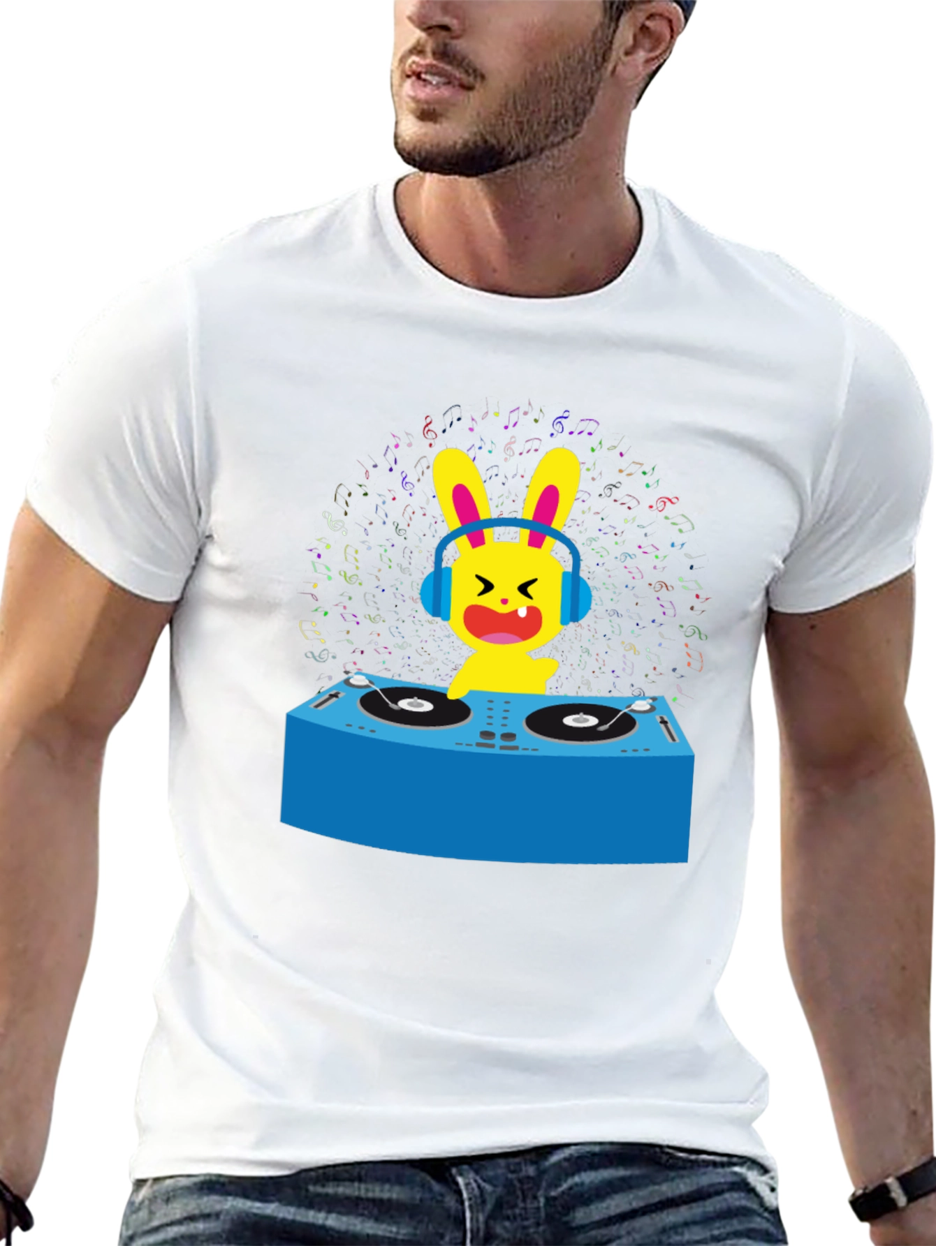 DJ Bunny Graphic T-Shirt