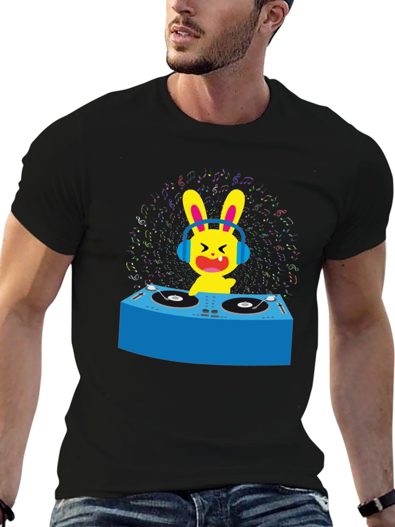 DJ Bunny Graphic T-Shirt