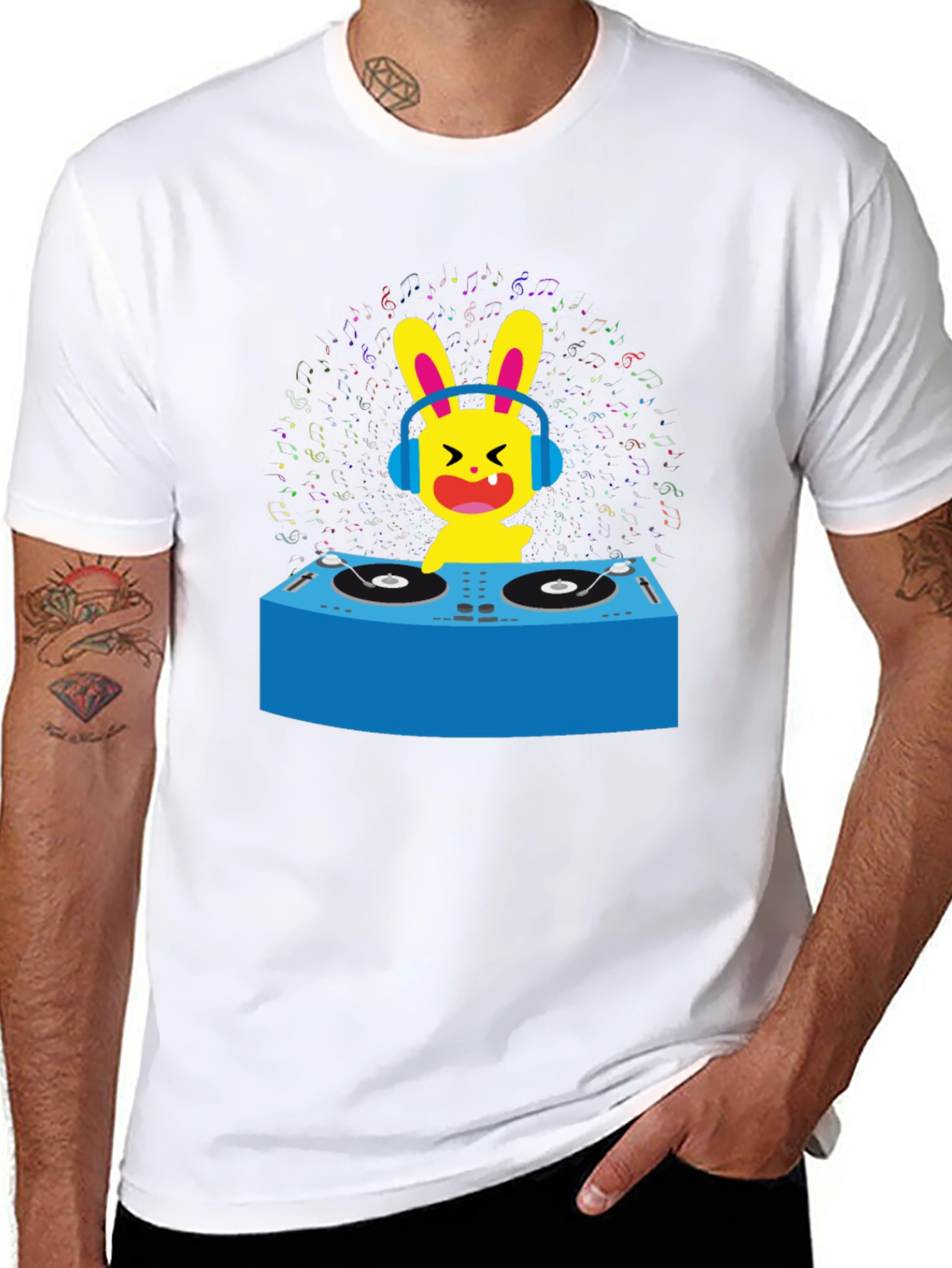 DJ Bunny Graphic T-Shirt
