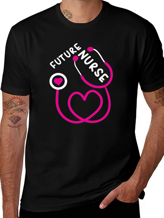 Future Nurse Stethoscope Heart T-Shirt