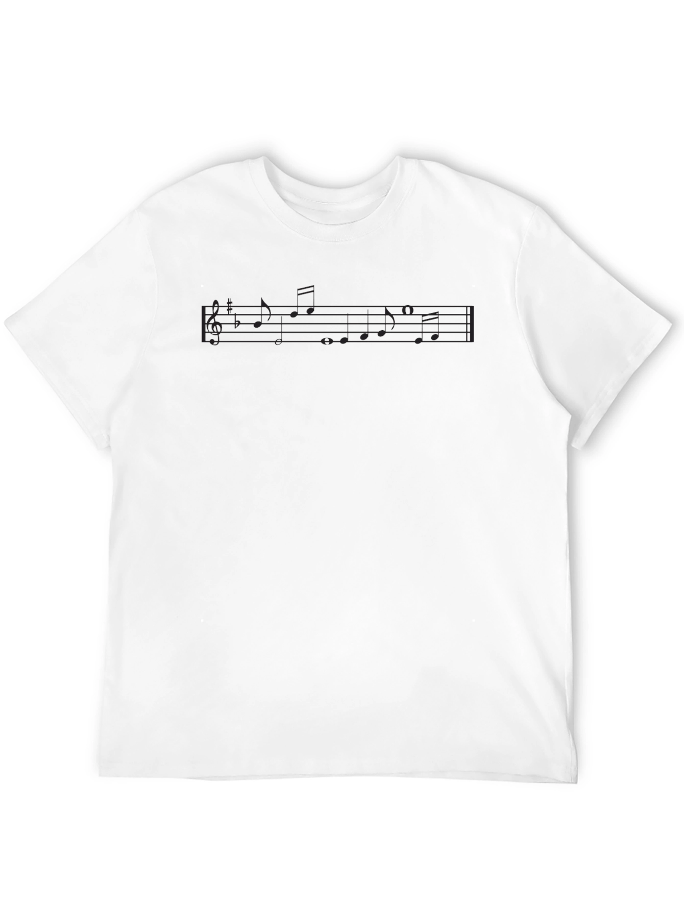 Musical Score Graphic T-Shirt - Black