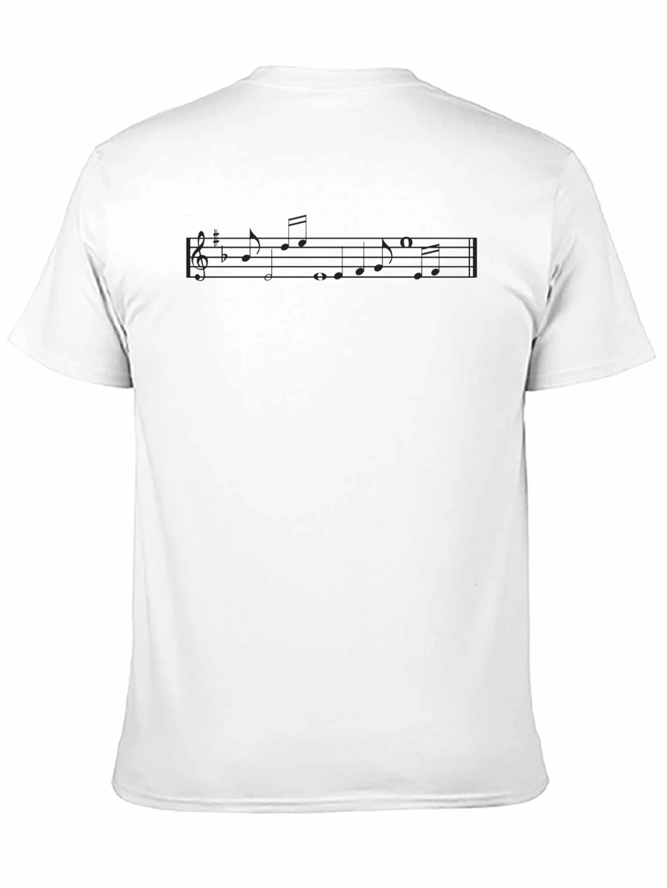 Musical Score Graphic T-Shirt - Black