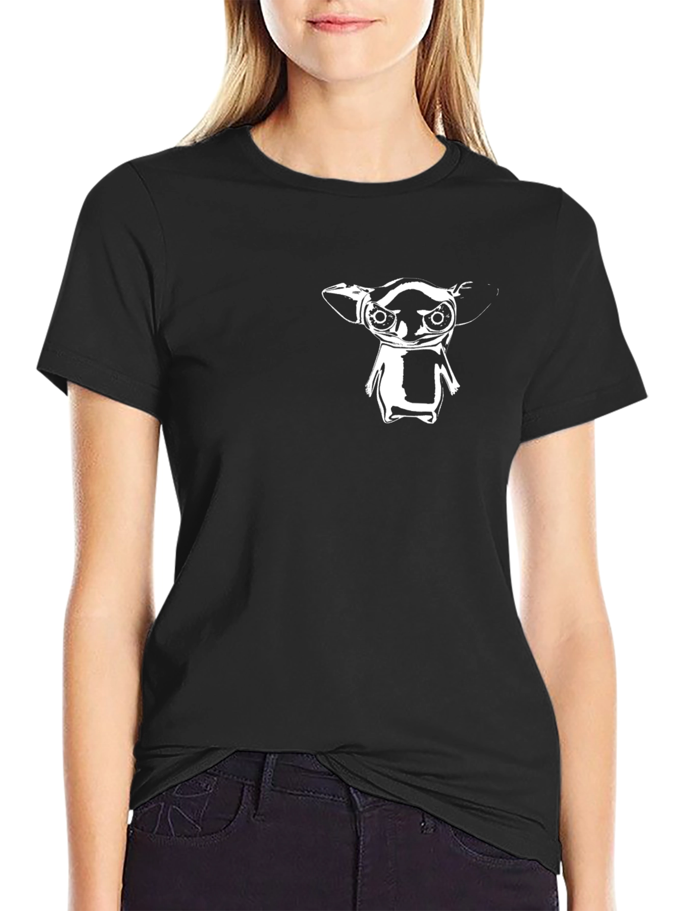 Grogu Graphic Tee - Black