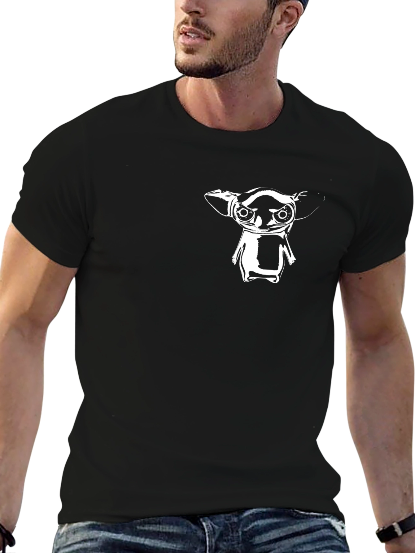 Grogu Graphic Tee - Black