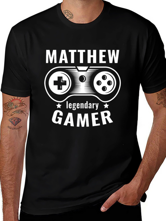 Matthew Legendary Gamer T-Shirt - Black