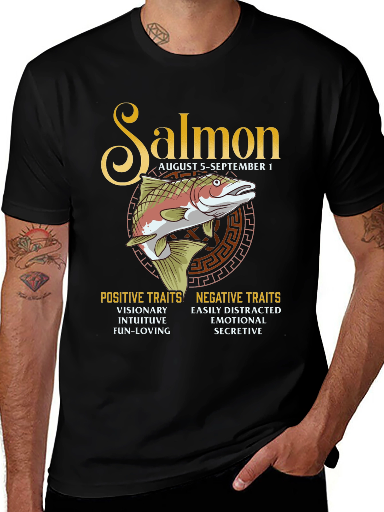 Salmon Zodiac T-Shirt: August 5 - September 1