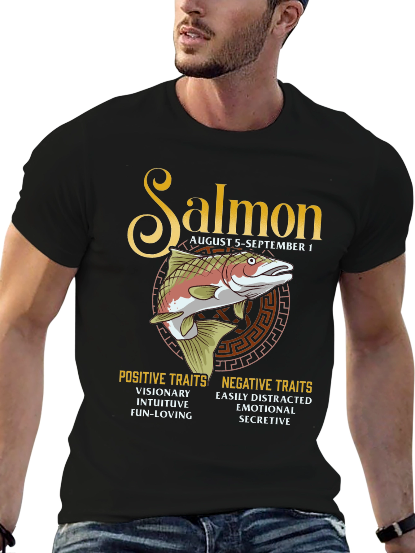 Salmon Zodiac T-Shirt: August 5 - September 1