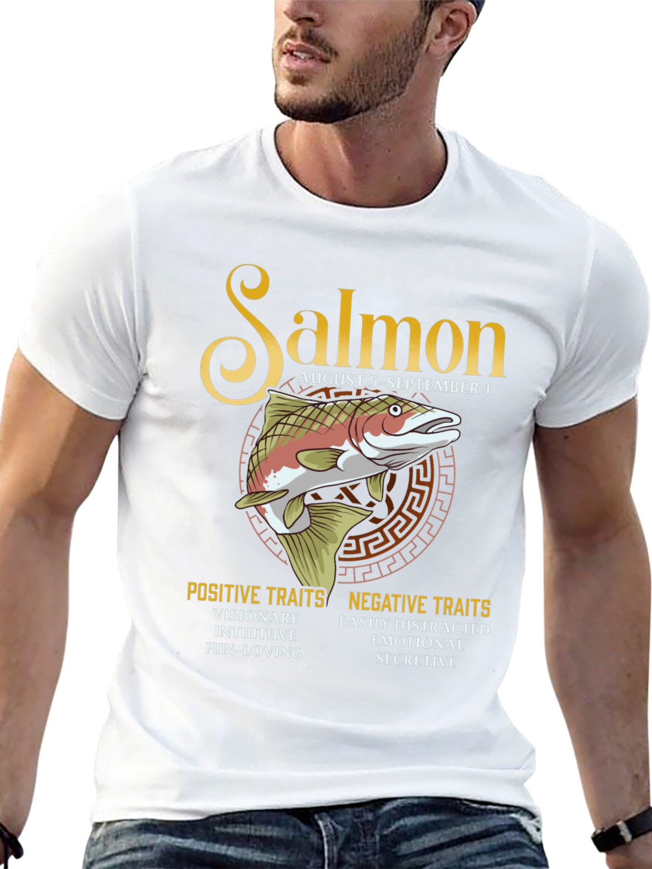 Salmon Zodiac T-Shirt: August 5 - September 1