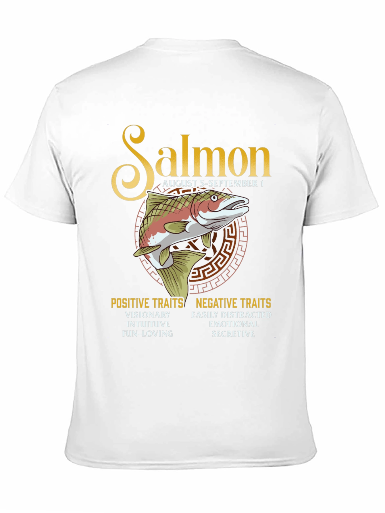 Salmon Zodiac T-Shirt: August 5 - September 1