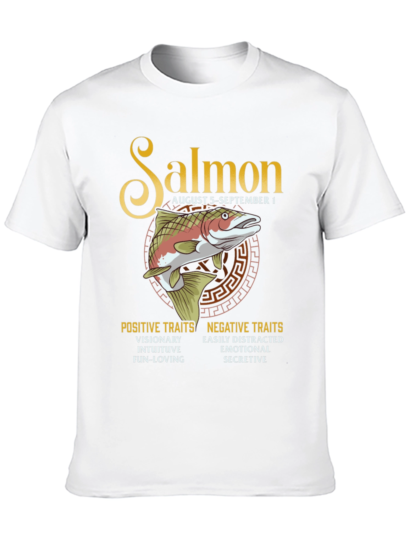 Salmon Zodiac T-Shirt: August 5 - September 1