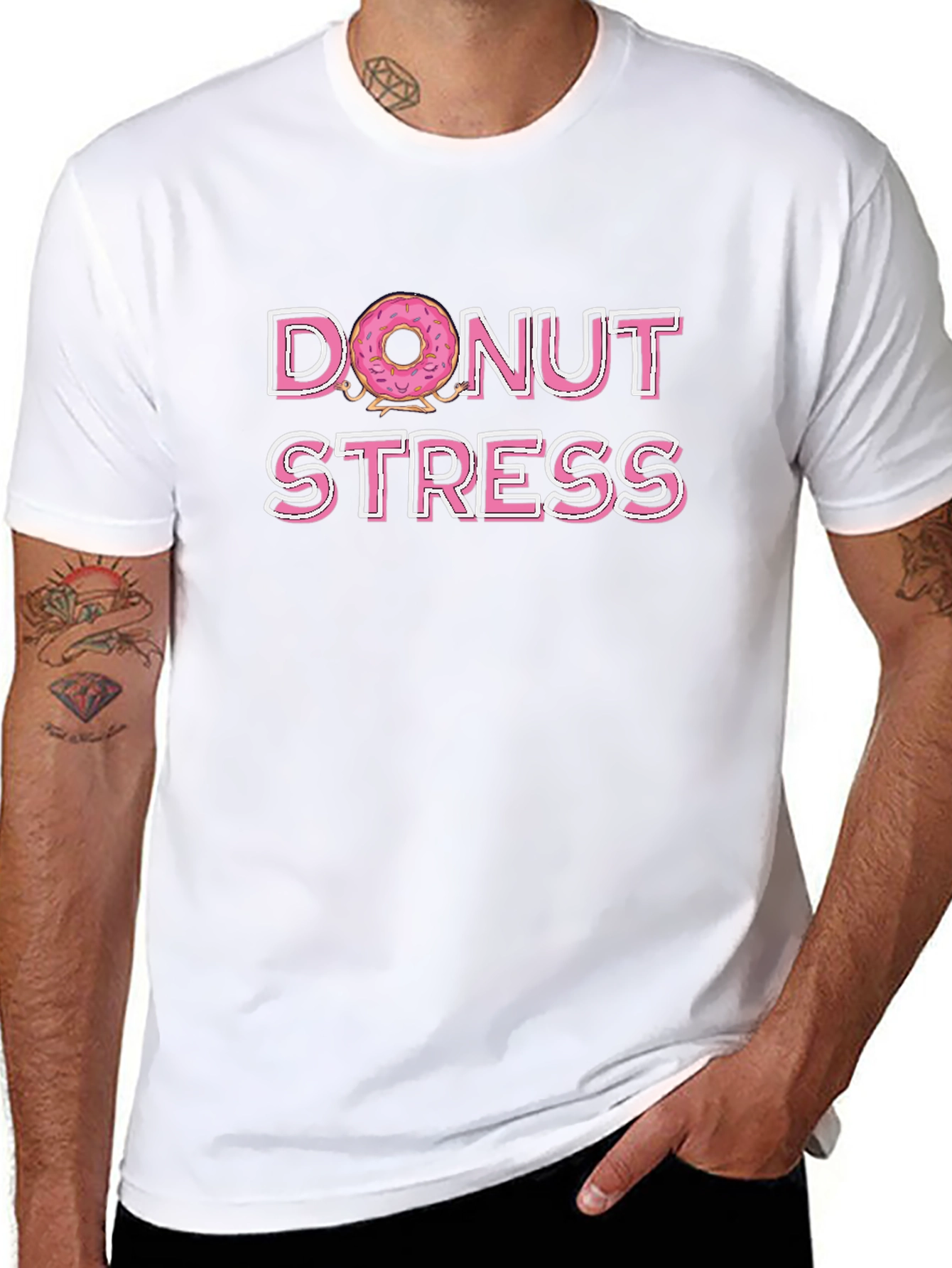 Donut Stress Graphic T-Shirt