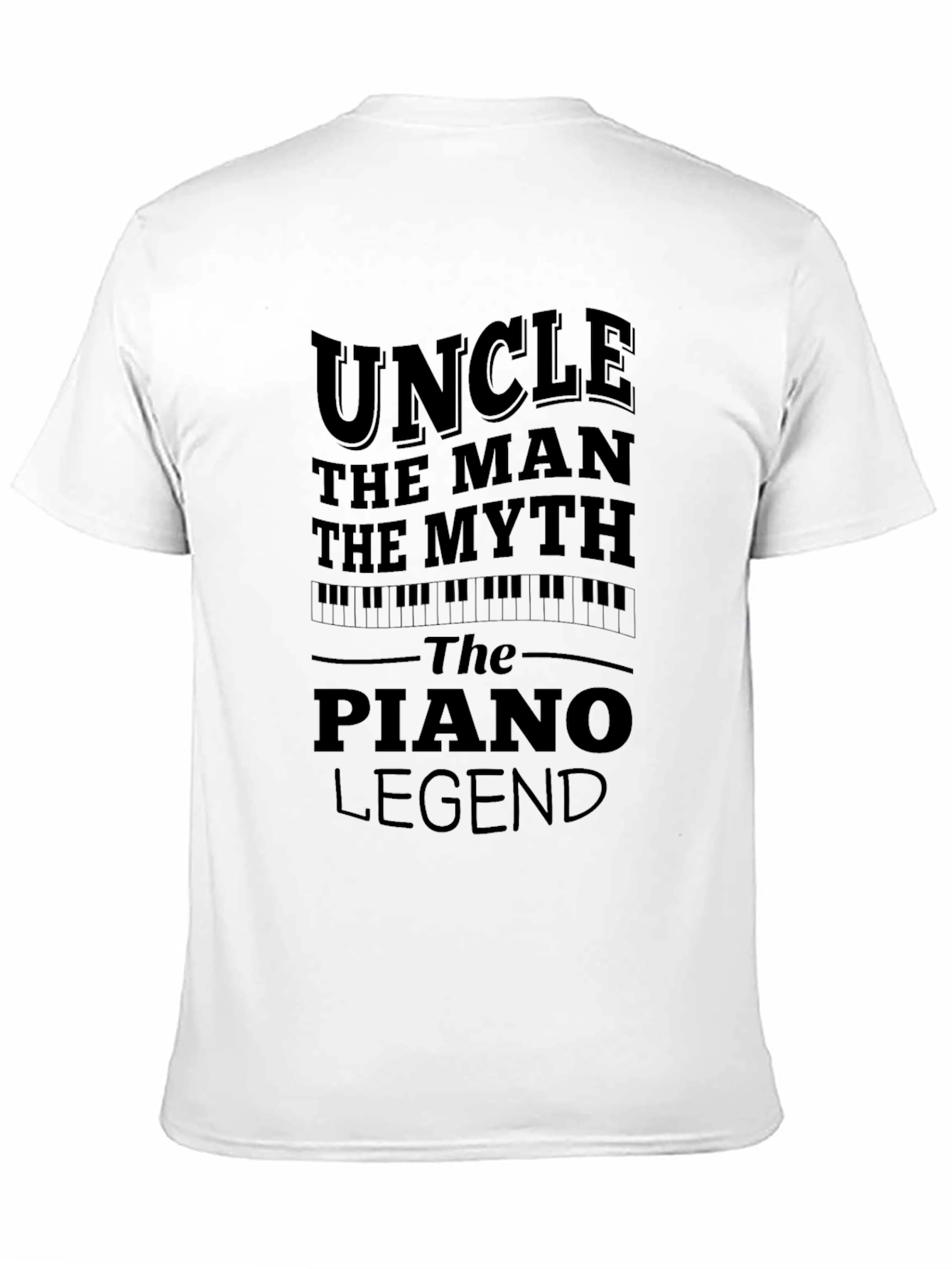 Uncle Piano Legend Black Graphic Tee