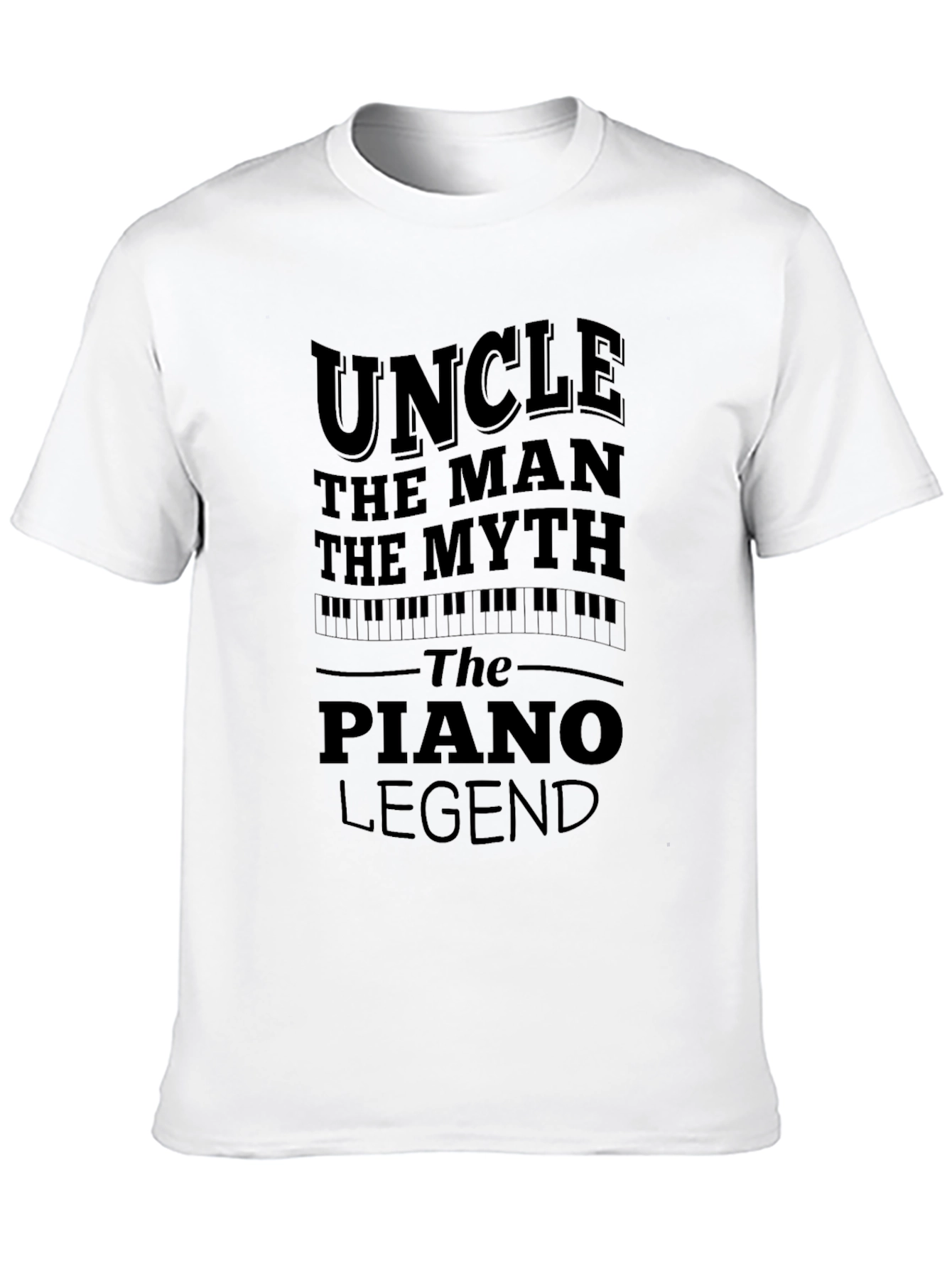 Uncle Piano Legend Black Graphic Tee