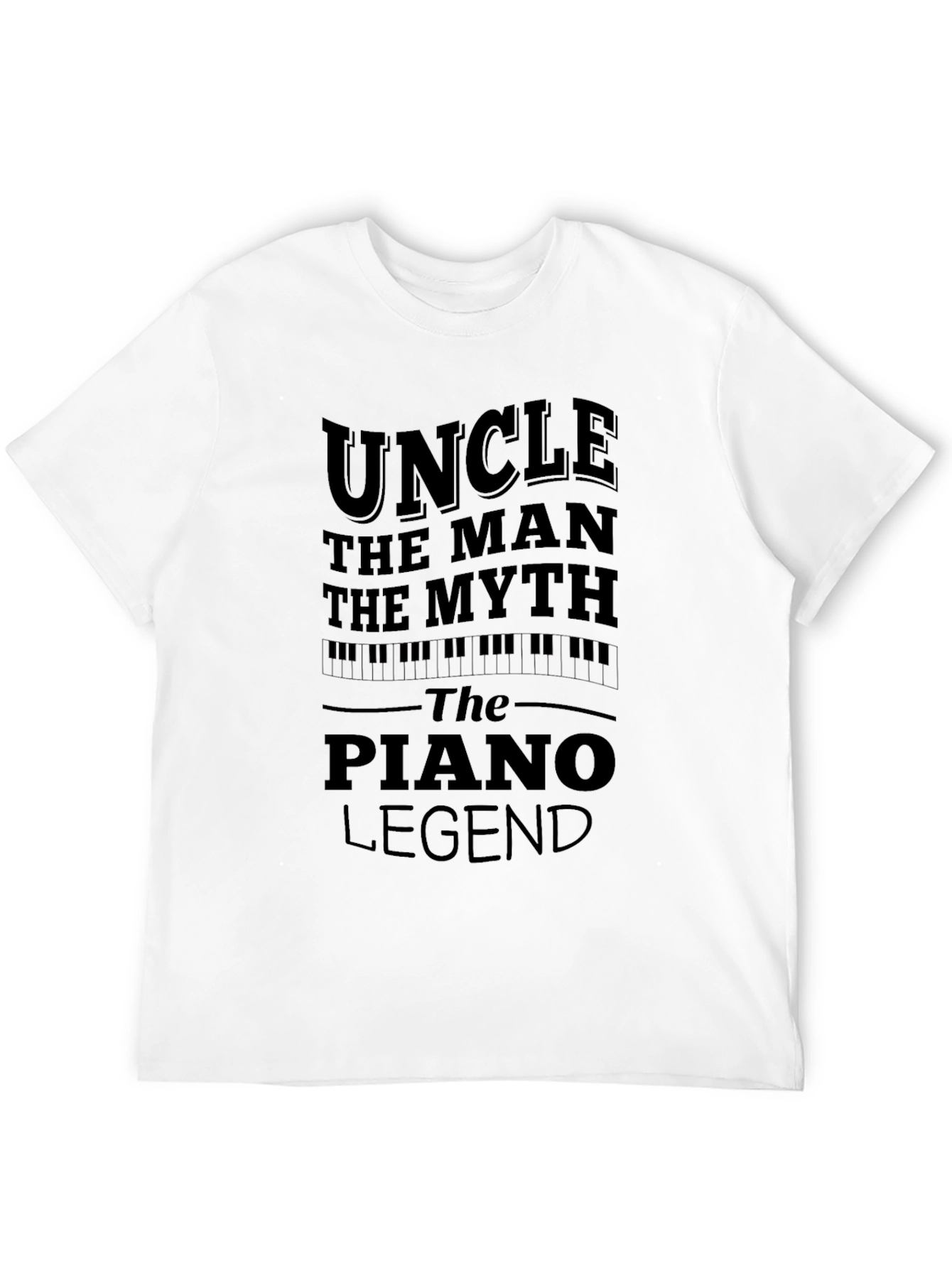 Uncle Piano Legend Black Graphic Tee