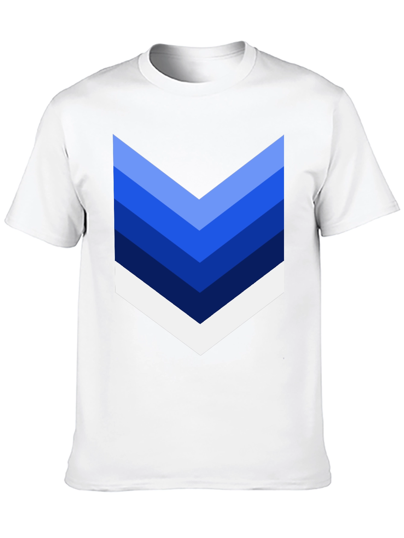 Chevron Stripe Graphic Tee - Casual Style