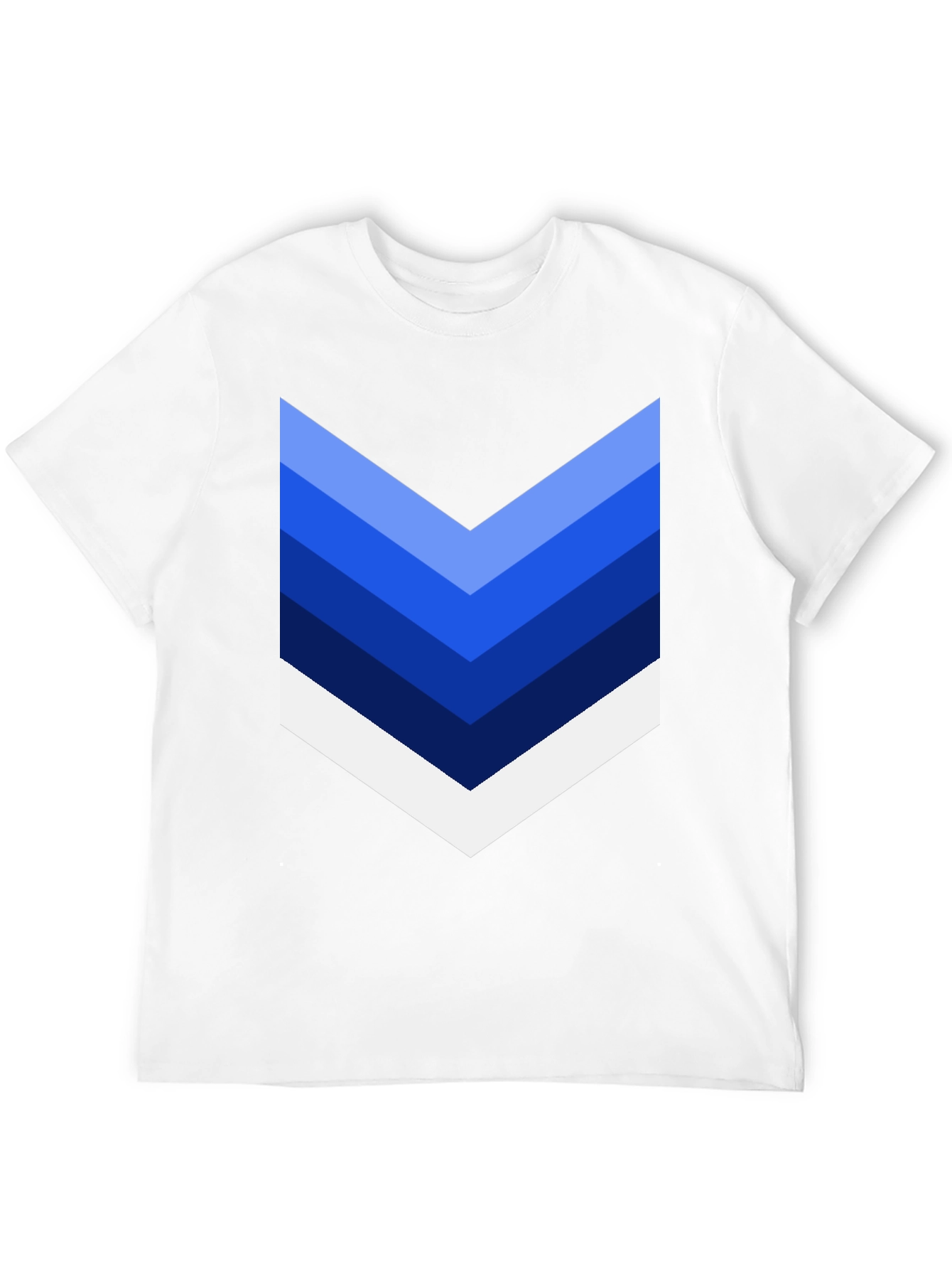 Chevron Stripe Graphic Tee - Casual Style
