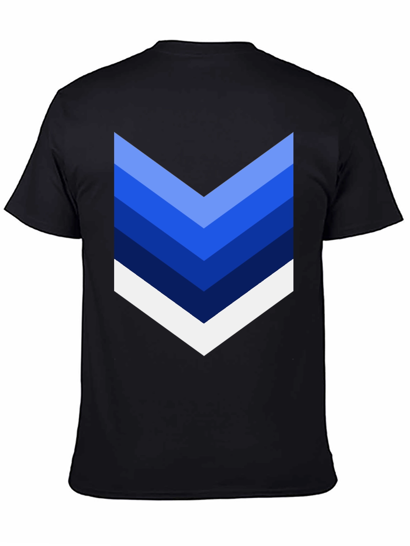 Chevron Stripe Graphic Tee - Casual Style