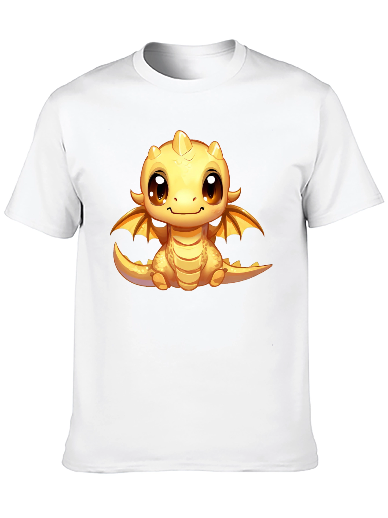 Cute Dragon Graphic Tee - Unisex Black T-Shirt