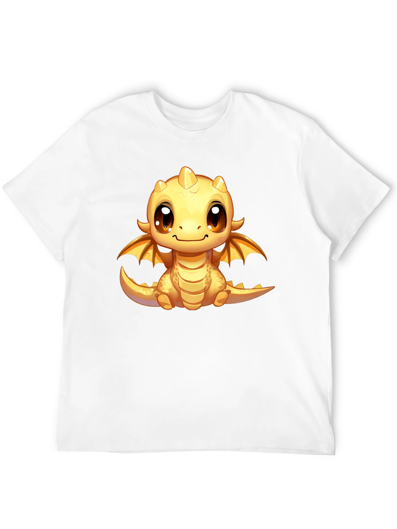 Cute Dragon Graphic Tee - Unisex Black T-Shirt