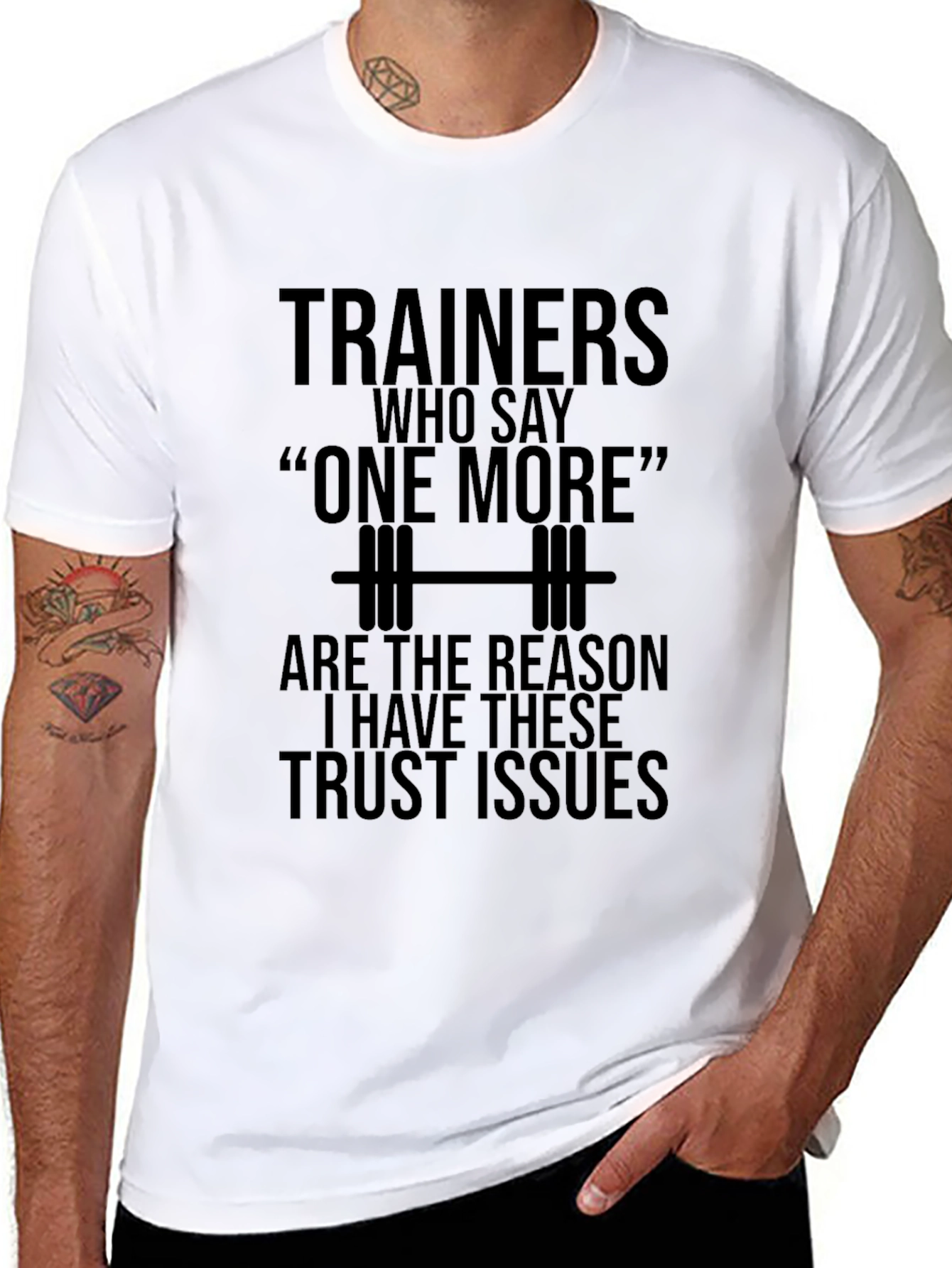 Funny Trainer Trust Issues Gym T-Shirt