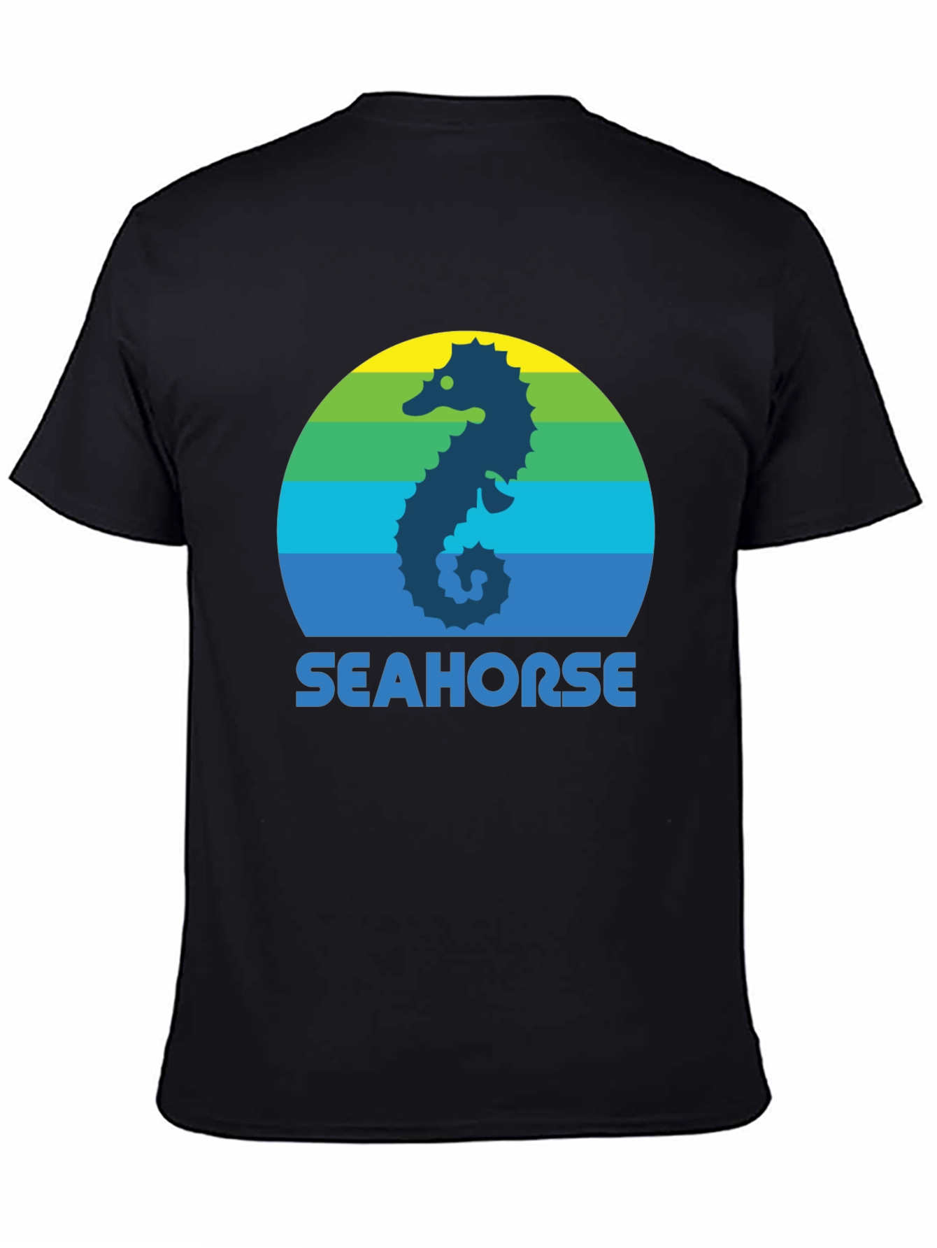 Seahorse Graphic Tee - Retro Style