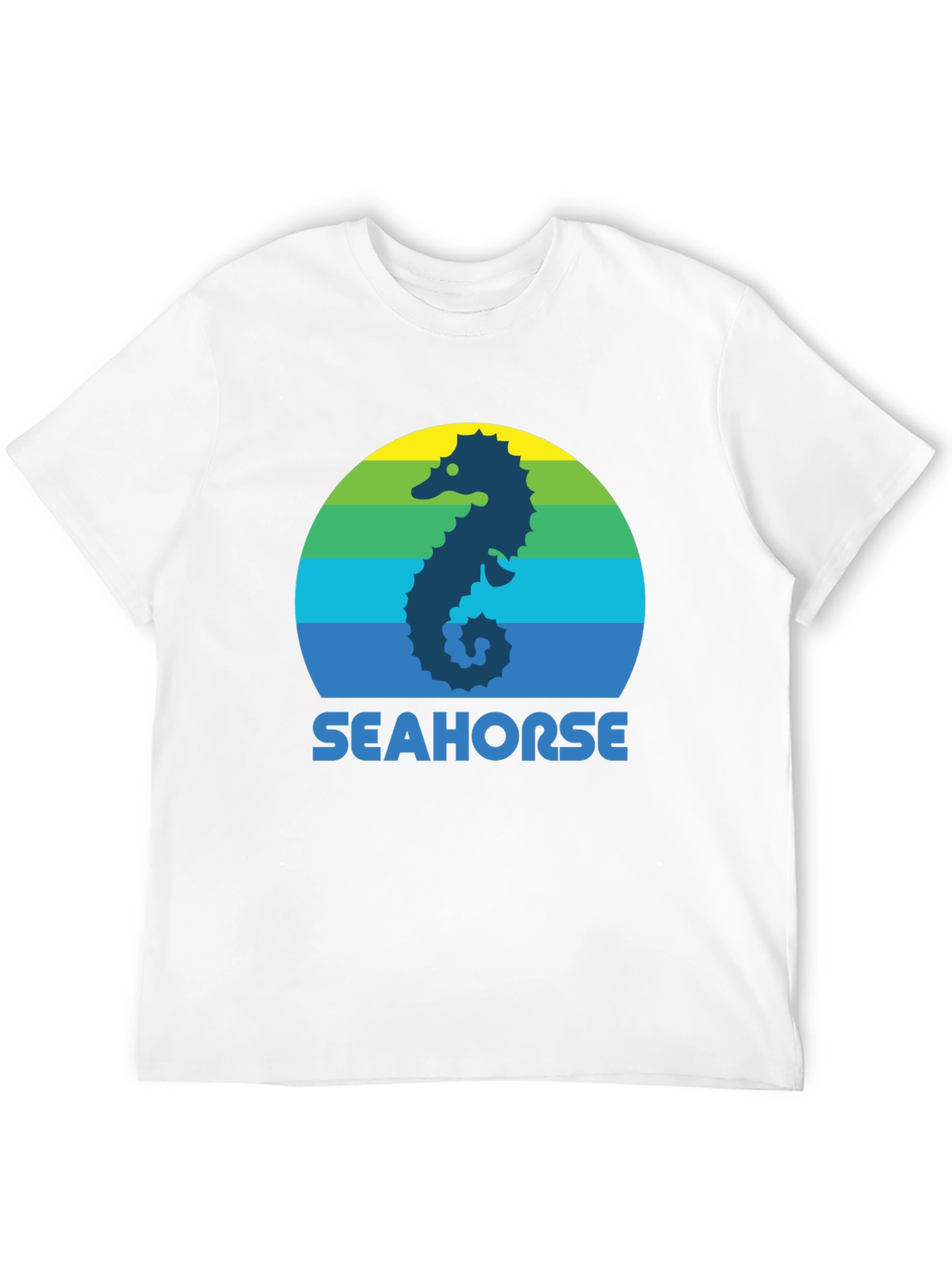 Seahorse Graphic Tee - Retro Style