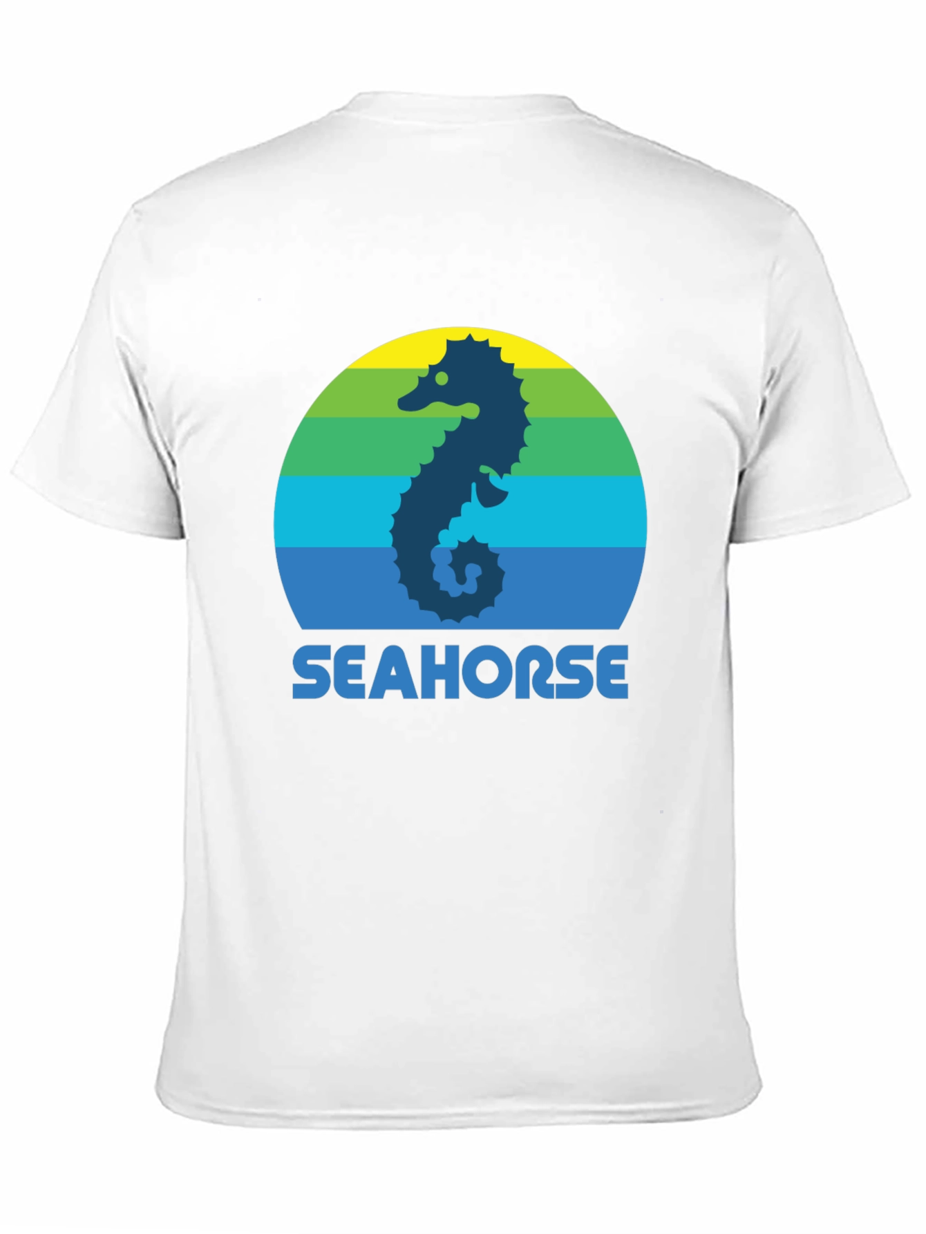 Seahorse Graphic Tee - Retro Style