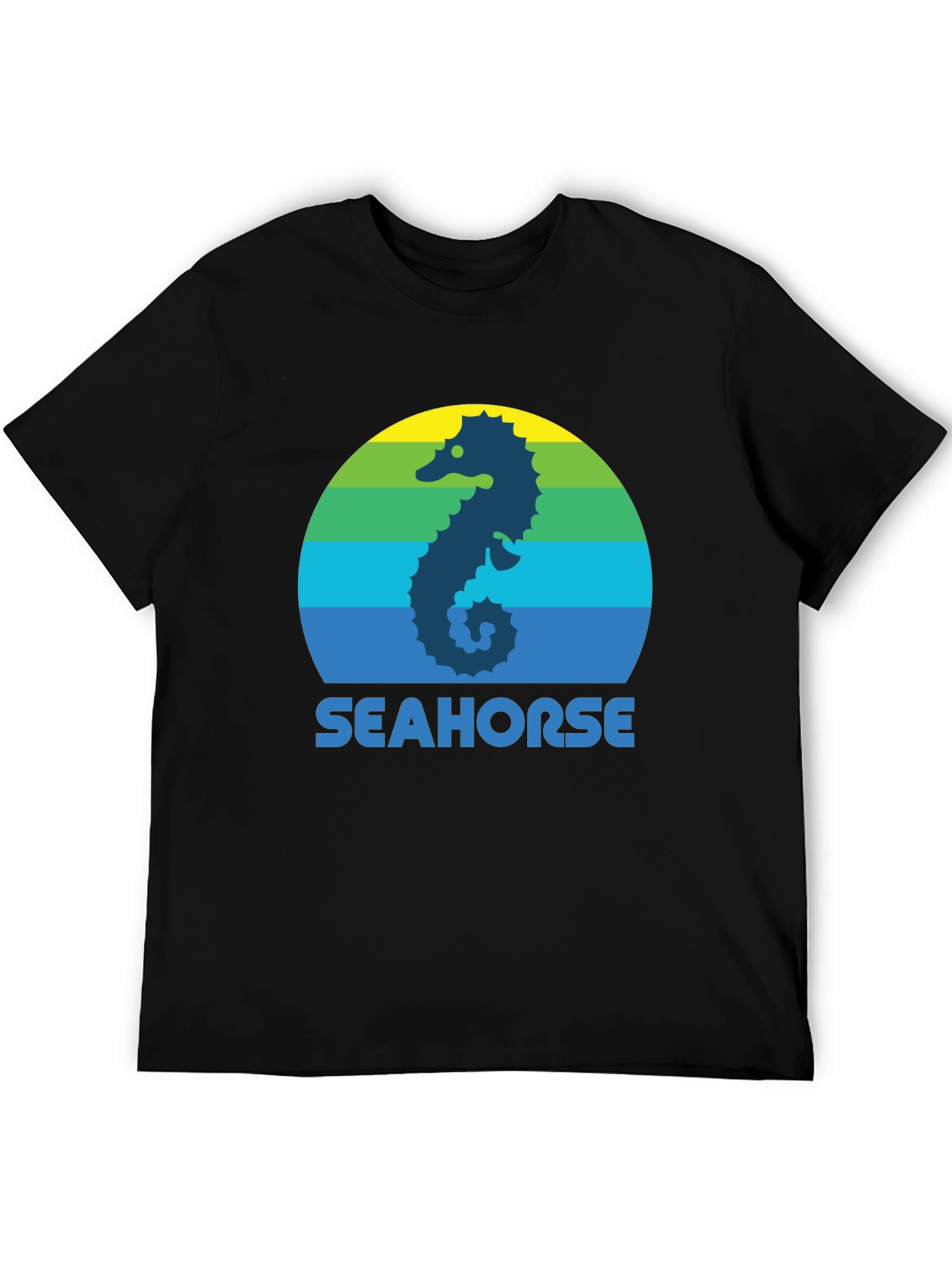 Seahorse Graphic Tee - Retro Style