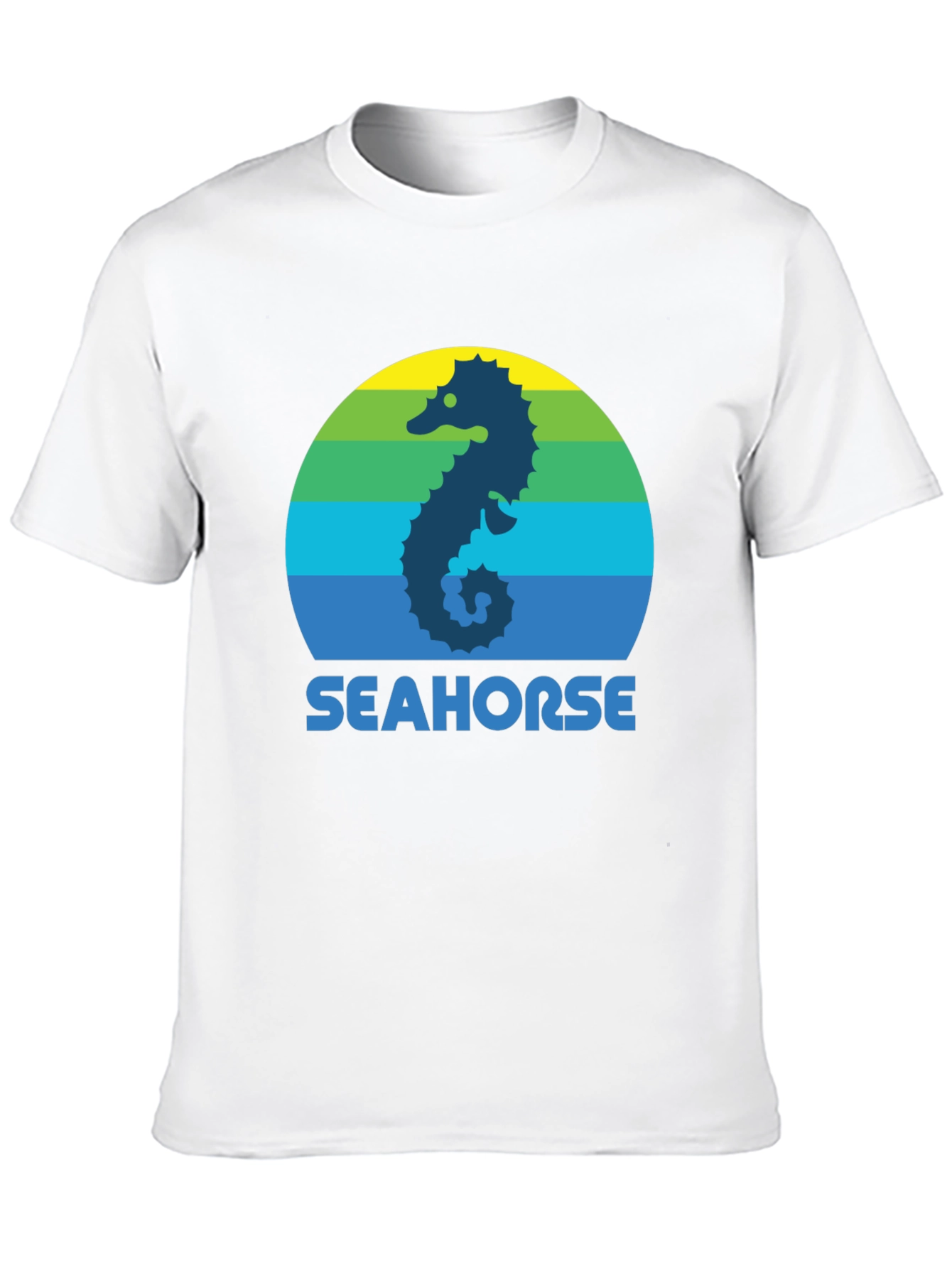 Seahorse Graphic Tee - Retro Style