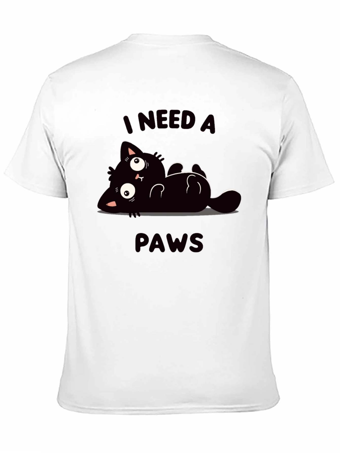 I Need A Paws Funny Cat T-Shirt