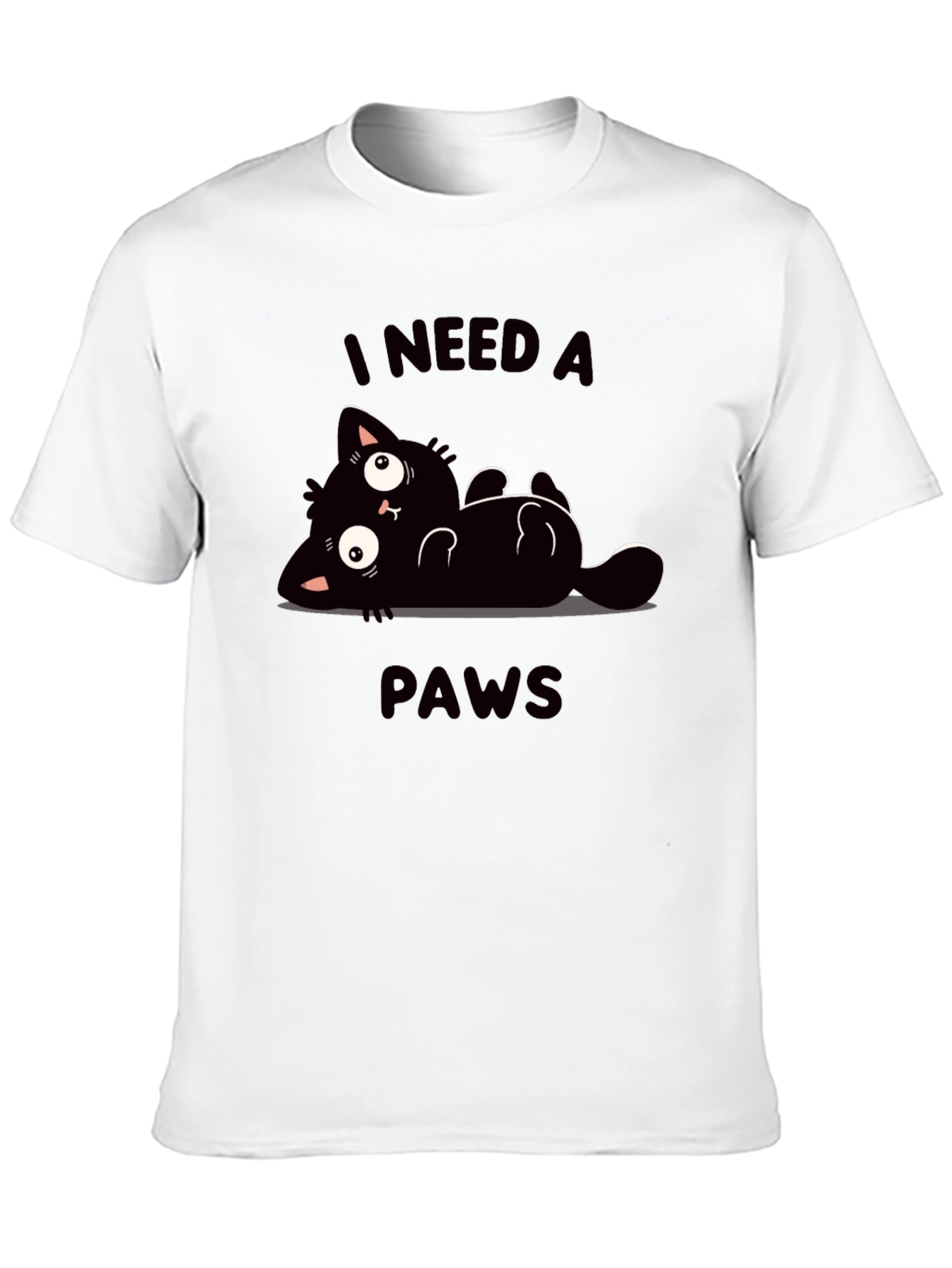 I Need A Paws Funny Cat T-Shirt