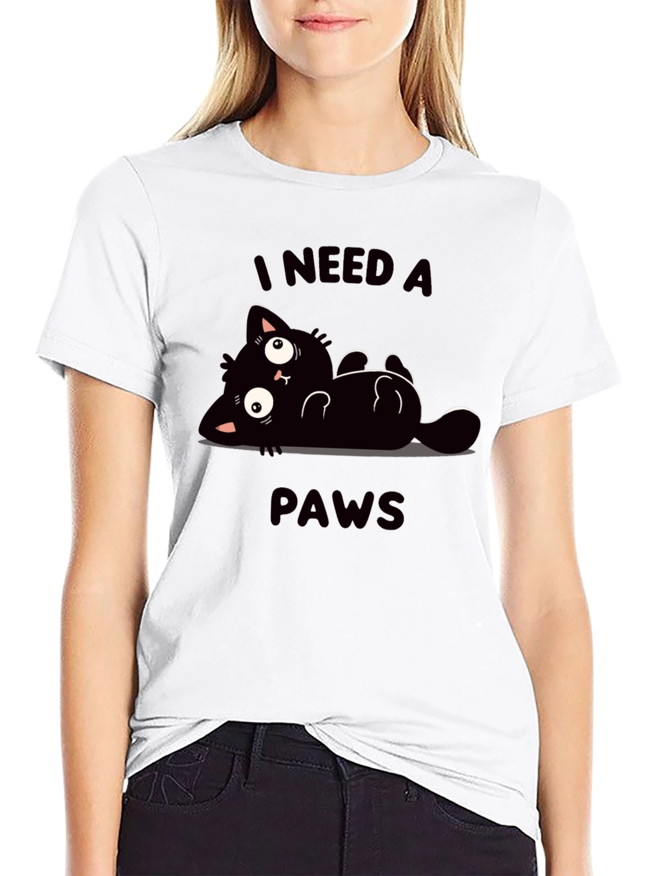 I Need A Paws Funny Cat T-Shirt