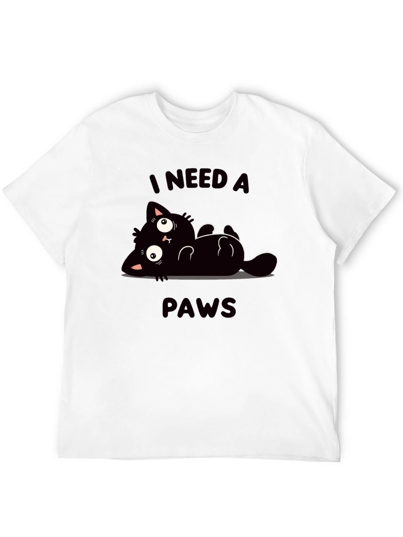 I Need A Paws Funny Cat T-Shirt