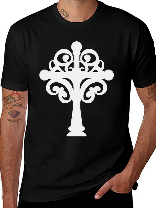 Ornate Cross Graphic T-Shirt