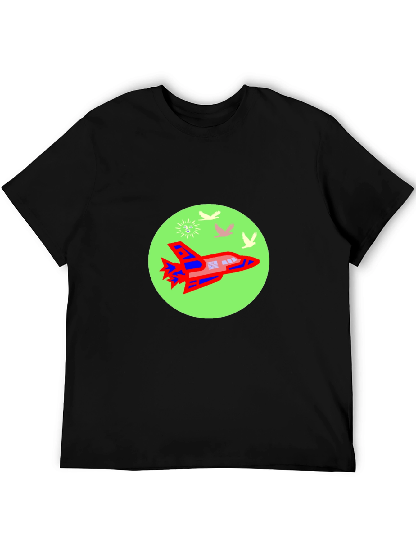Retro Rocket T-Shirt - Space Adventure Tee