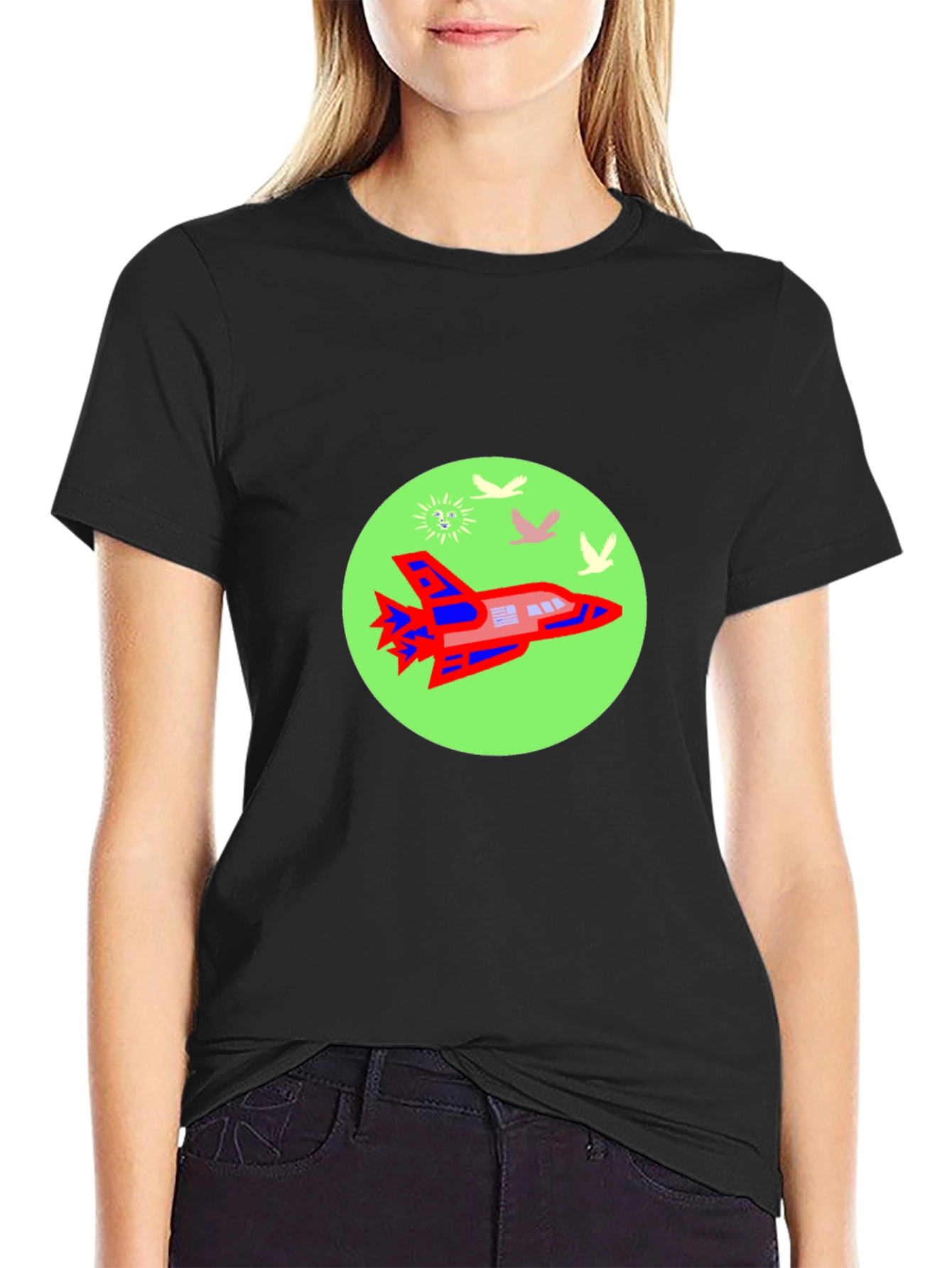 Retro Rocket T-Shirt - Space Adventure Tee