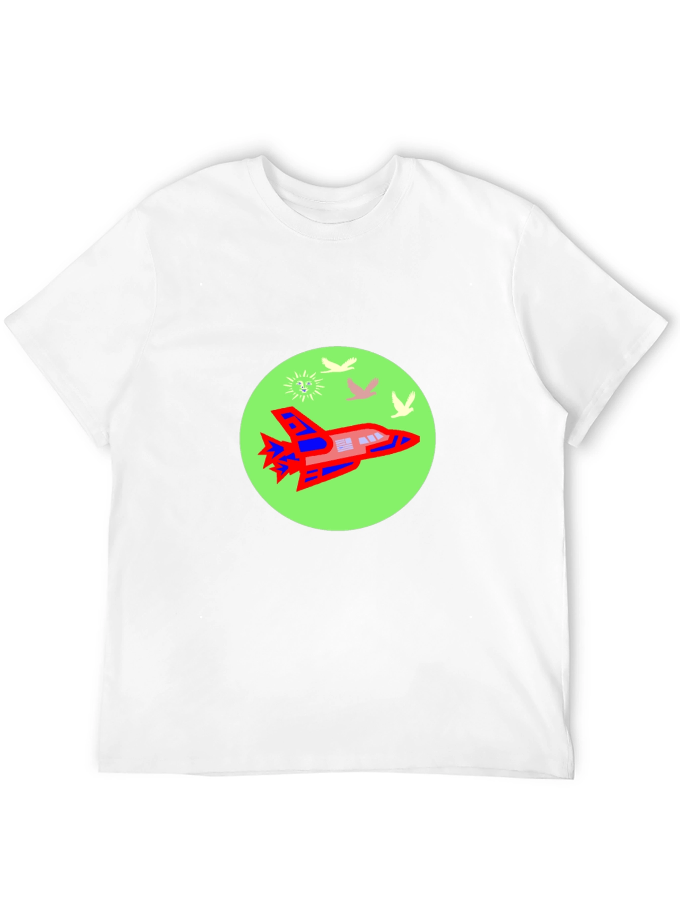 Retro Rocket T-Shirt - Space Adventure Tee