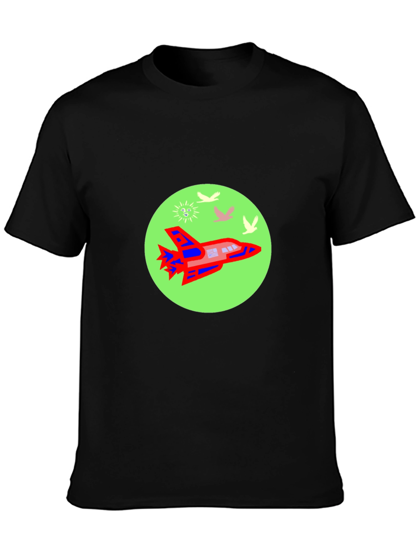 Retro Rocket T-Shirt - Space Adventure Tee