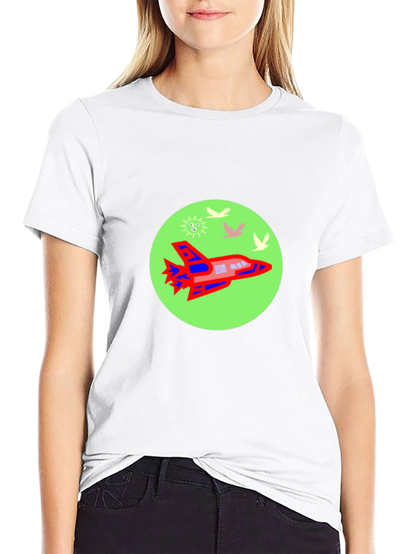 Retro Rocket T-Shirt - Space Adventure Tee